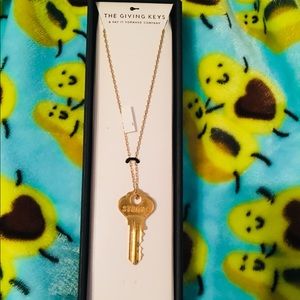 The giving keys necklaces gold 16” /Silver 27”